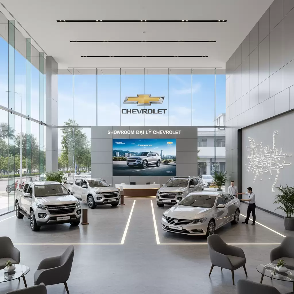 gemini_image_1767101669 Thiết kế showroom Chevrolet tiêu chuẩn quốc tế mang lại trải nghiệm mua sắm đẳng cấp