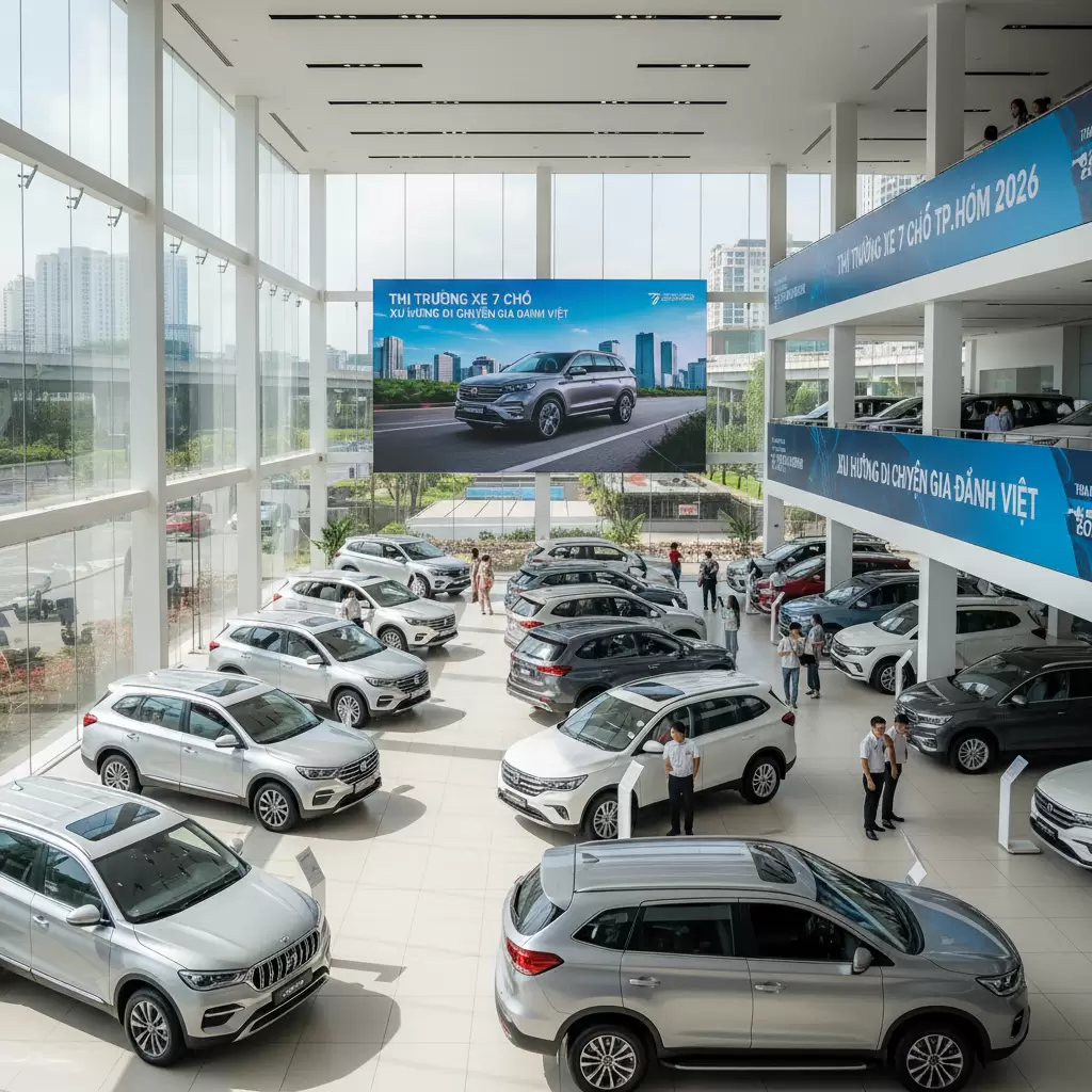 Phân khúc xe 7 chỗ tại TPHCM năm 2026 đang chứng kiến sự cạnh tranh khốc liệt về giá và tính năng