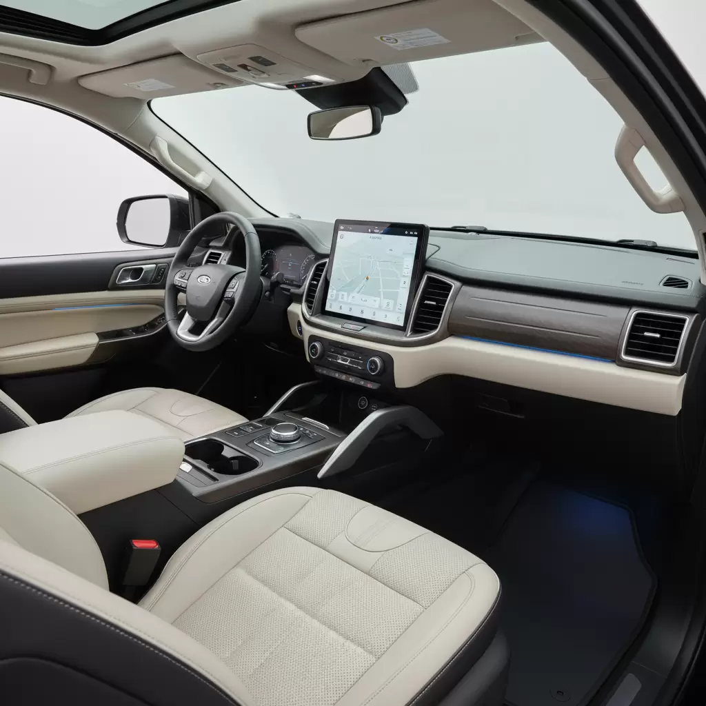 gemini_image_1767105836-1 Khoang lái của Ford Everest 2026 được kỳ vọng sẽ tiếp tục dẫn đầu về công nghệ