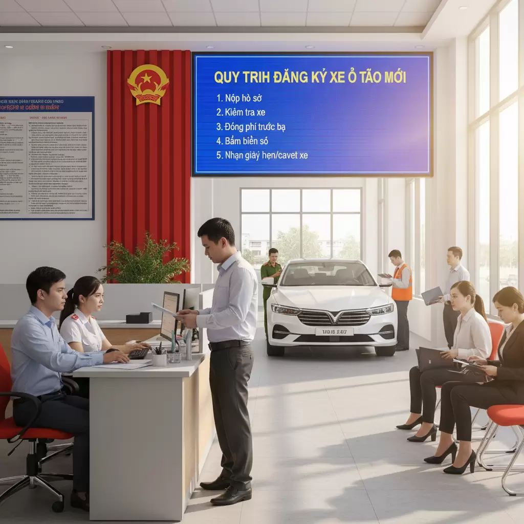 Chuẩn bị hồ sơ là bước đầu tiên và quan trọng nhất trong quy trình đăng ký xe