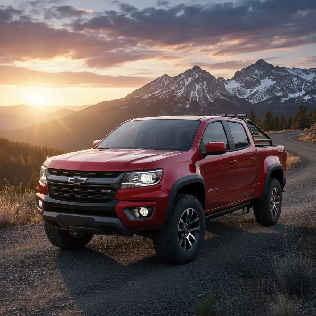Hình ảnh tổng quan Chevrolet Colorado 2026 với thiết kế mạnh mẽ và hiện đại thể hiện sự lột xác về ngoại hình