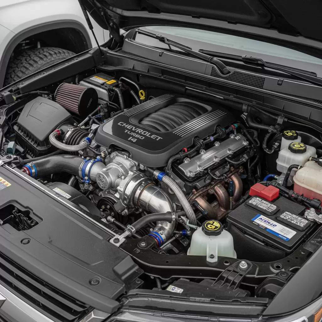 Công nghệ Turbocharged mới đóng vai trò trung tâm trong việc cân bằng giữa sức mạnh và hiệu suất nhiên liệu của Colorado 2026