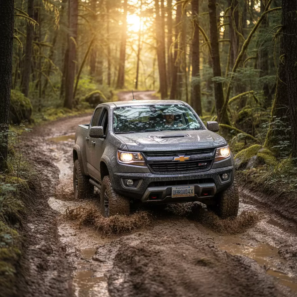 Chevrolet Colorado được thiết kế để chinh phục nhiều loại địa hình khác nhau nhờ hệ thống 4x4 mạnh mẽ