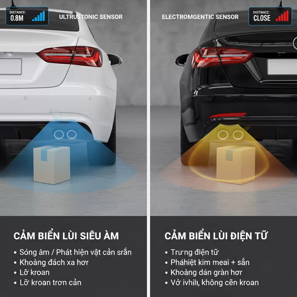 Hiểu rõ sự khác biệt giữa cảm biến siêu âm và điện từ giúp lựa chọn giải pháp phù hợp cho xe Chevrolet
