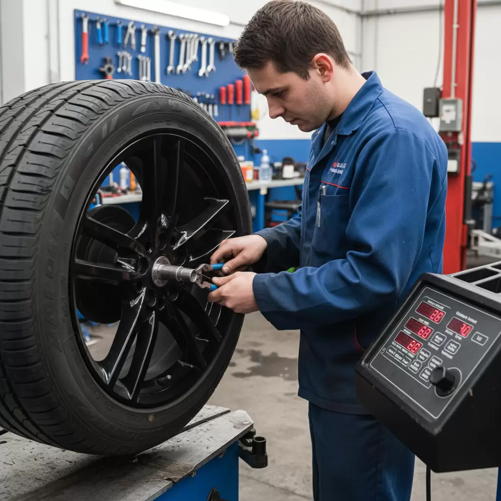 Cân bằng động là bước bắt buộc sau khi thay lốp để loại bỏ rung động và kéo dài tuổi thọ lốp